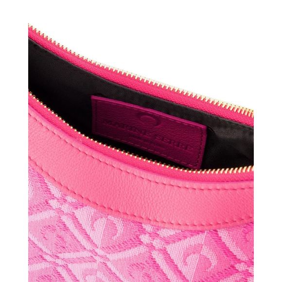 Marine Serre Moon Diamant Regenerated Eclips Mini Hobo Bag - - Pink - Zamak - Picture 4 of 4
